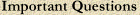 important questions